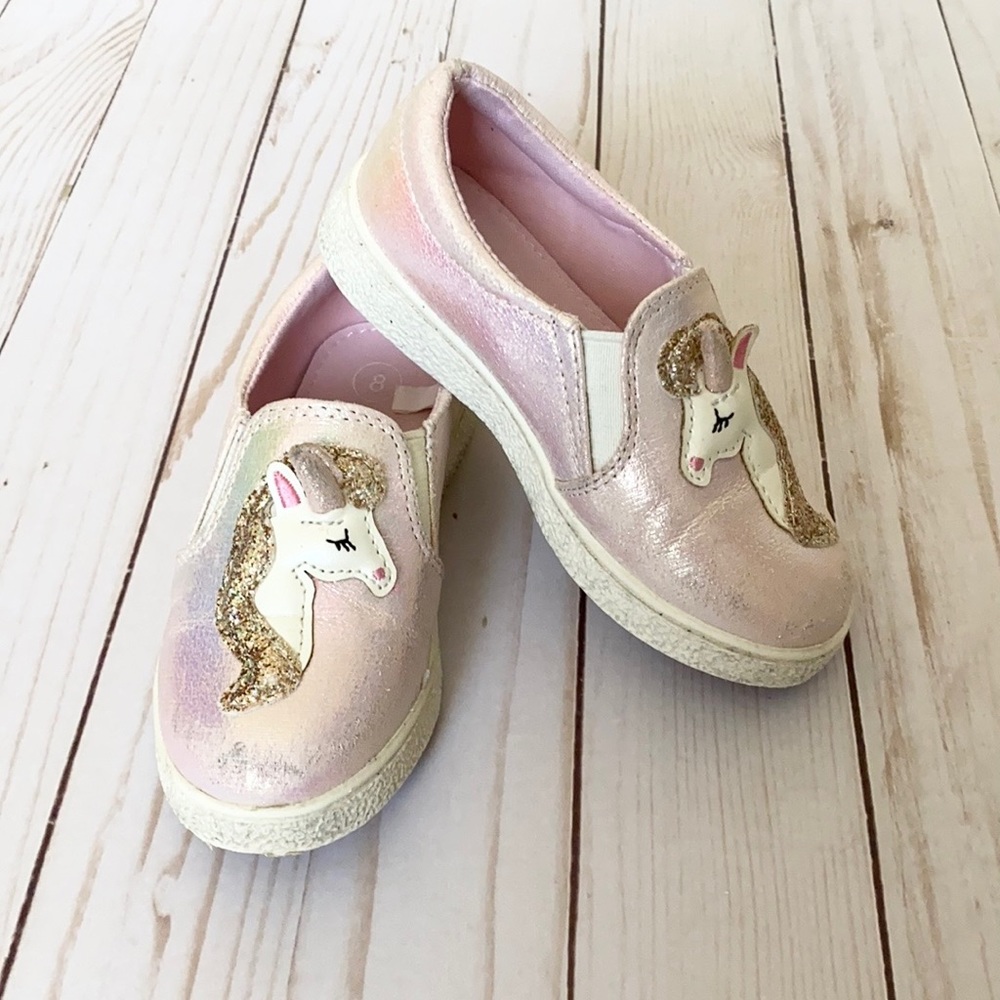 Unicorn Iridescent Slip On Sneakers